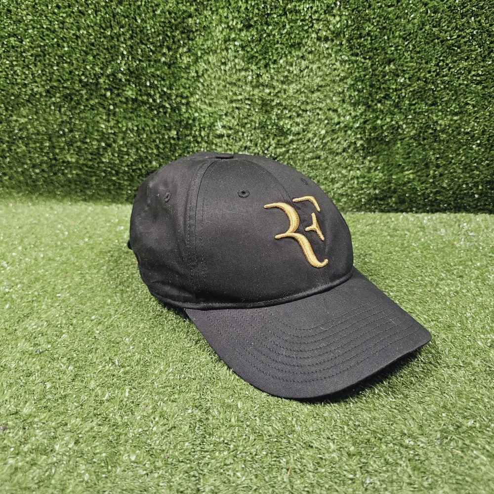 UNIQLO Roger Federer RF Black and Gold 2023 RForever Tennis Cap Hat